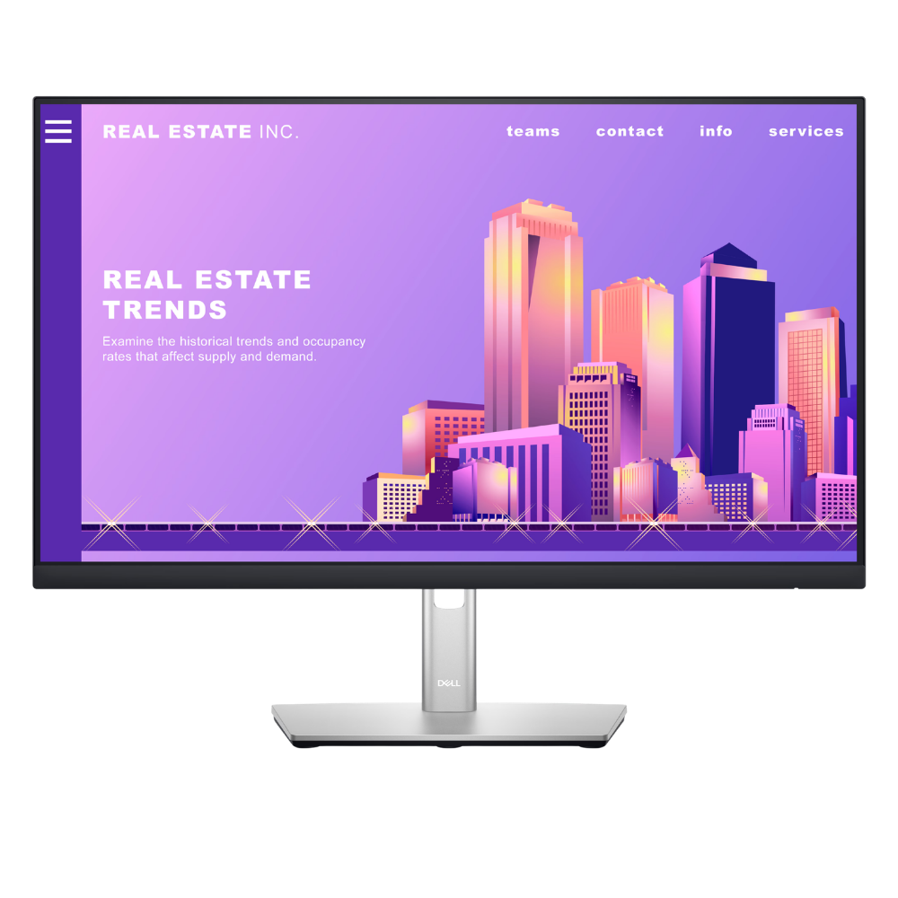 DELL P2422H 24" FHD LED IPS MONITOR (HDMI, DP, VGA, USB)