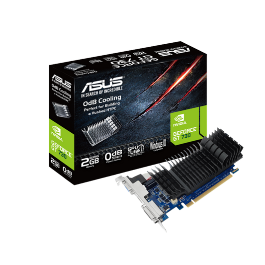 ASUS GT 730 2048MB 64BIT DDR5 SILENT (GT730-SL-2GD5-BRK) (HDMI, DVI, DB15)