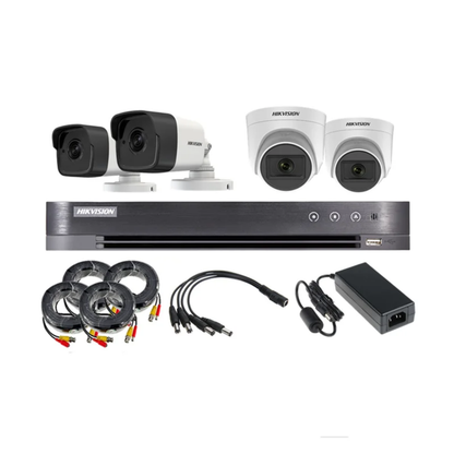 HIKVISION TVI-4CH2D2B-5MP/ECO (DS-7204HUHI-K1/E, DS-2CE16H0T-ITPF X 2, DS-2CE76H0T-ITPF X 2)
