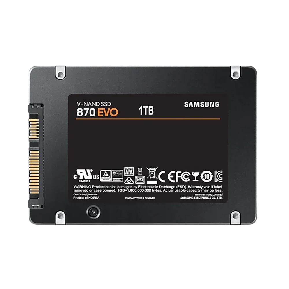 SAMSUNG 1TB 2.5" SATA SSD 870 EVO (MZ77E1T0BW)