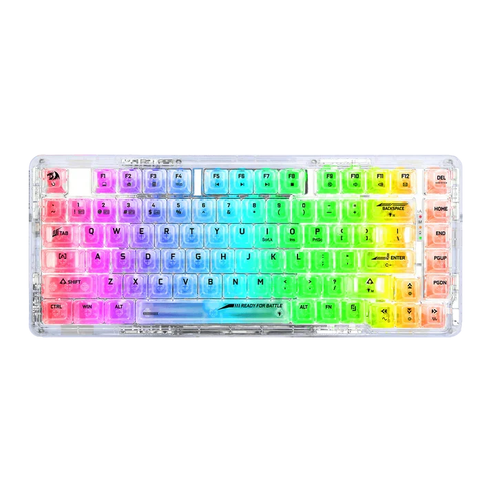 REDRAGON ELF PRO RGB WIRELESS MECHANICAL GAMING KEYBOARD (CRYSTAL SWITCH/SWAPPBL)