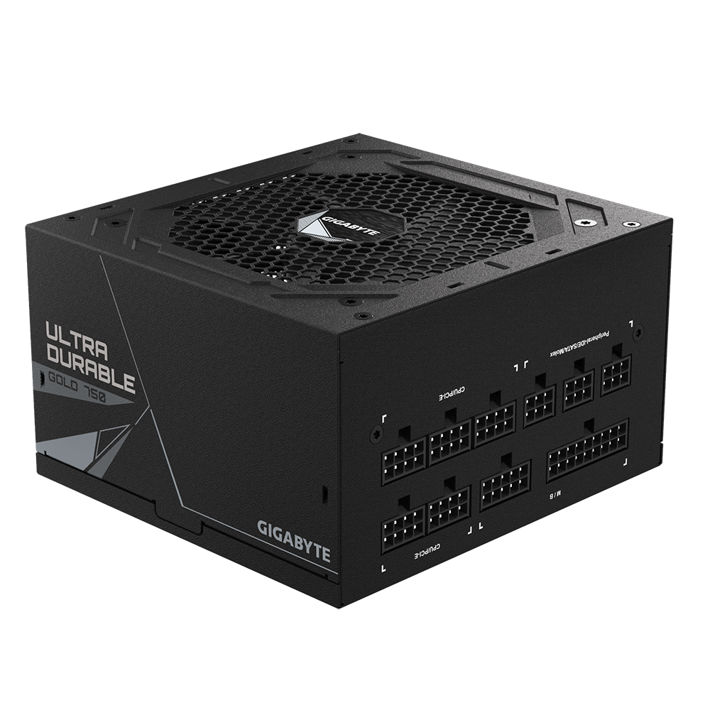 GIGABYTE UD750GM 750W 1X120MM FAN, 8SATA, 4PCIE, ACTIVE PFC, MODULAR, 80-PLUS GOLD