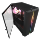 DARKFLASH DLM23 ATX CASE W/ MAGNETIC HINGED DOOR OPENING TEMPERED GLASS WINDOW (BLACK)