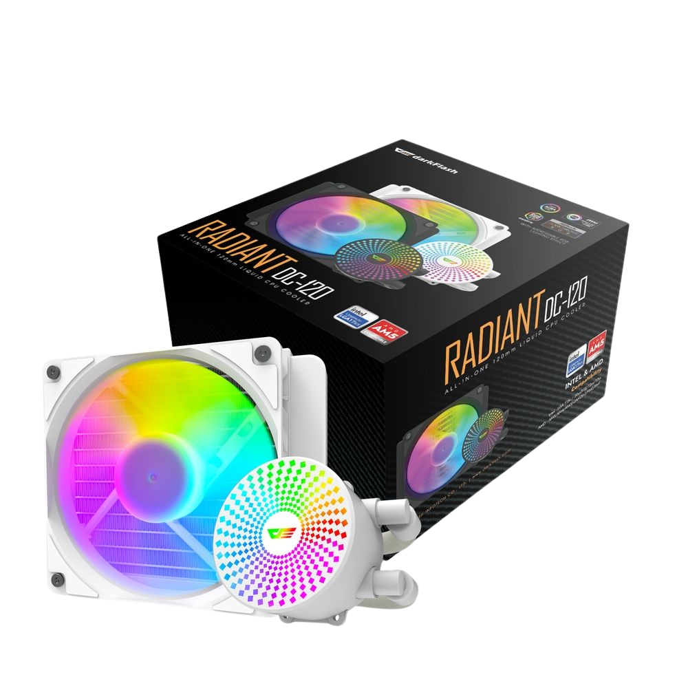 DARKFLASH RADIANT DC-120 ARGB AIO 120MM LIQUID CPU COOLER