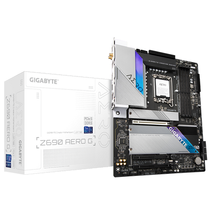 GIGABYTE Z690 AERO G 4DDR5 4XM.2 MOTHERBOARD (HDMI, DP) WIFI+BT