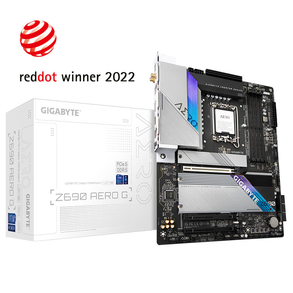 GIGABYTE Z690 AERO G 4DDR5 4XM.2 MOTHERBOARD (HDMI, DP) WIFI+BT