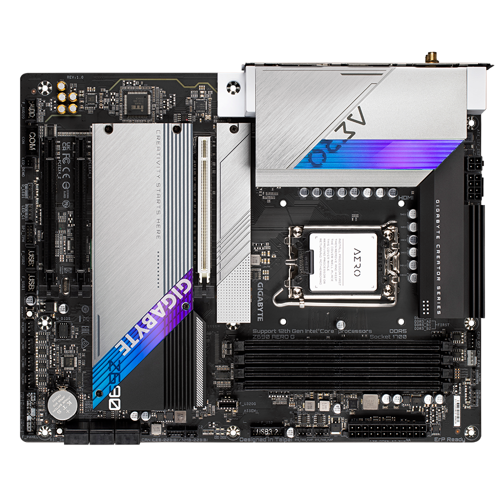 GIGABYTE Z690 AERO G 4DDR5 4XM.2 MOTHERBOARD (HDMI, DP) WIFI+BT