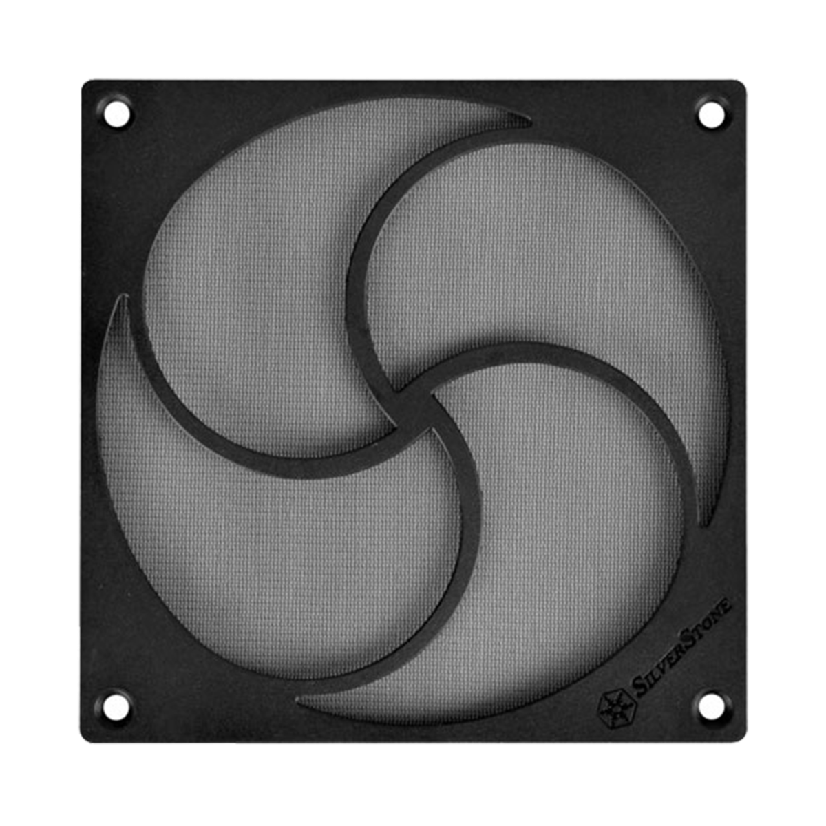 SILVERSTONE FF125 BLACK 120MM MAGNETIC FAN FILTER