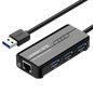 UGREEN 3PORT USB3.0 HUB W/ GIGABIT ETHERNET ADAPTER