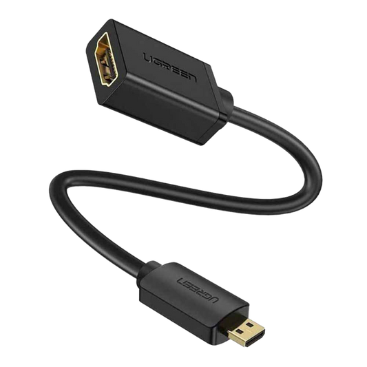 UGREEN MICRO HDMI (M) TO HDMI (F) CABLE ADAPTER (22CM)