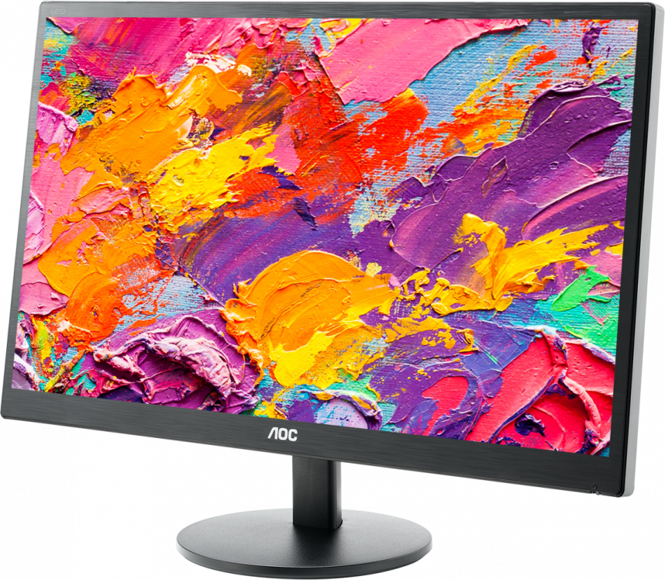 AOC M2470SWH 23.6" WIDE LED MONITOR FHD W/ SPK WLMNT (DB15, HDMI)
