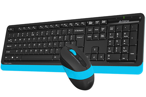 A4TECH FG1010 FSTYLER WIRELESS KEYBOARD AND MOUSE BLUE | GRAY | ORANGE