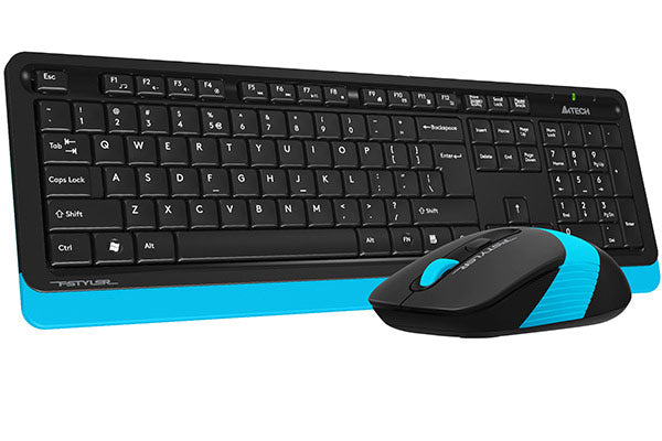 A4TECH FG1010 FSTYLER WIRELESS KEYBOARD AND MOUSE BLUE | GRAY | ORANGE