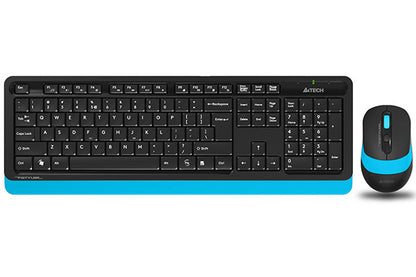 A4TECH FG1010 FSTYLER WIRELESS KEYBOARD AND MOUSE BLUE | GRAY | ORANGE