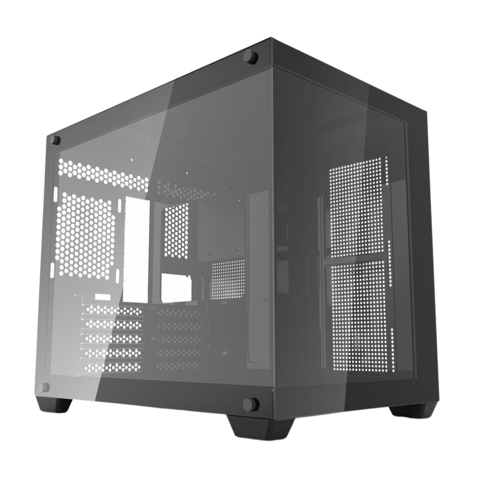 DARKFLASH C285MP MICRO ATX CASE W/ TEMPERED GLASS PANORAMIC SIDE