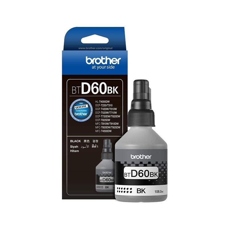 BROTHER BT-D60 BLACK INK BOTTLE