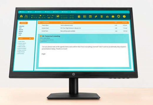 OPEN BOX : HP N223V 21.5" FHD LED BACKLIT MONITOR (1RM23AA)(VGA,DVI-D)
