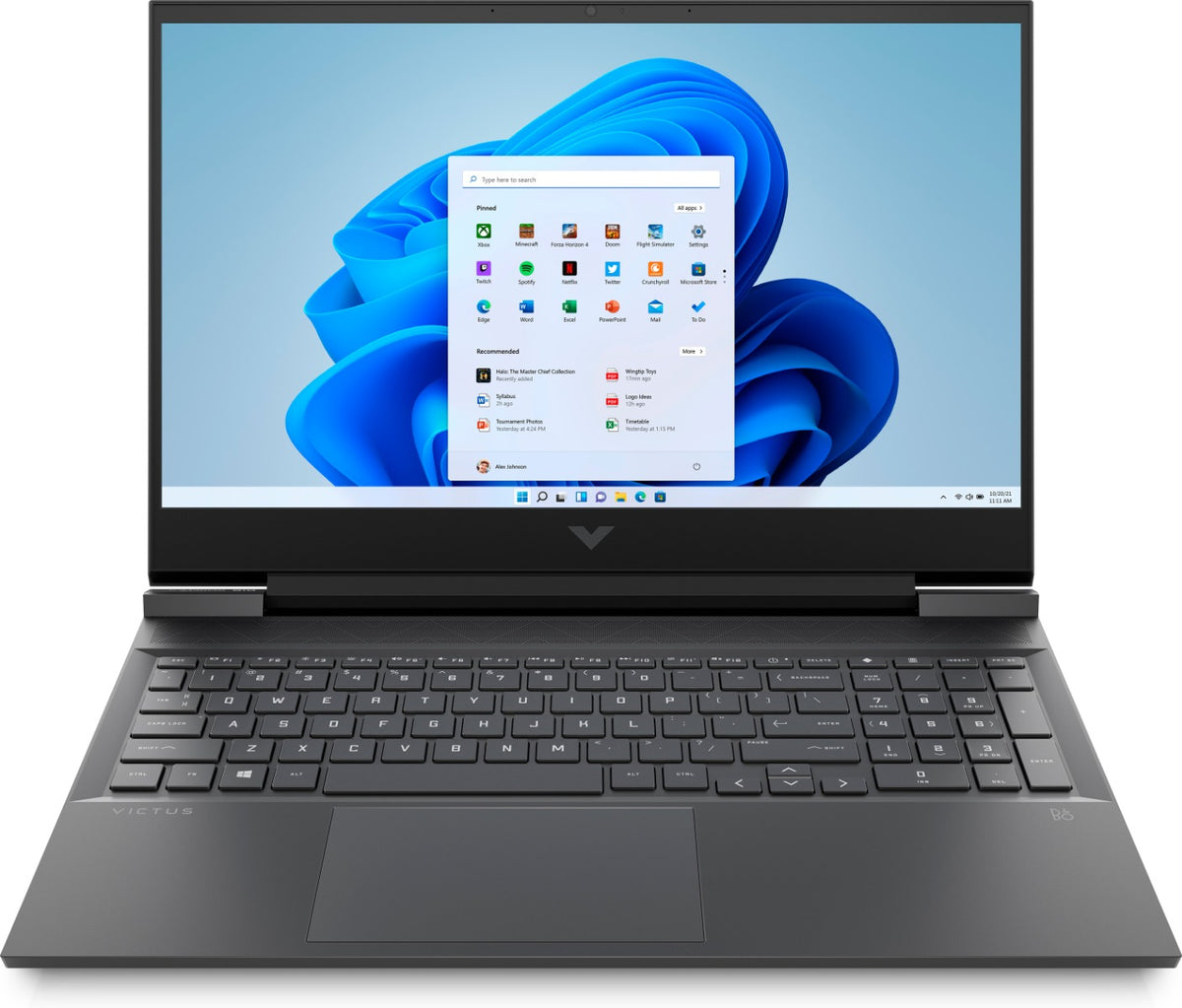 HP VICTUS 16-E0242AX (65M48PA) RYZEN 5-5600H/8GB/512GB NVME/3050TI 4GB/16.1/W11H/OFC19HS (SLV)
