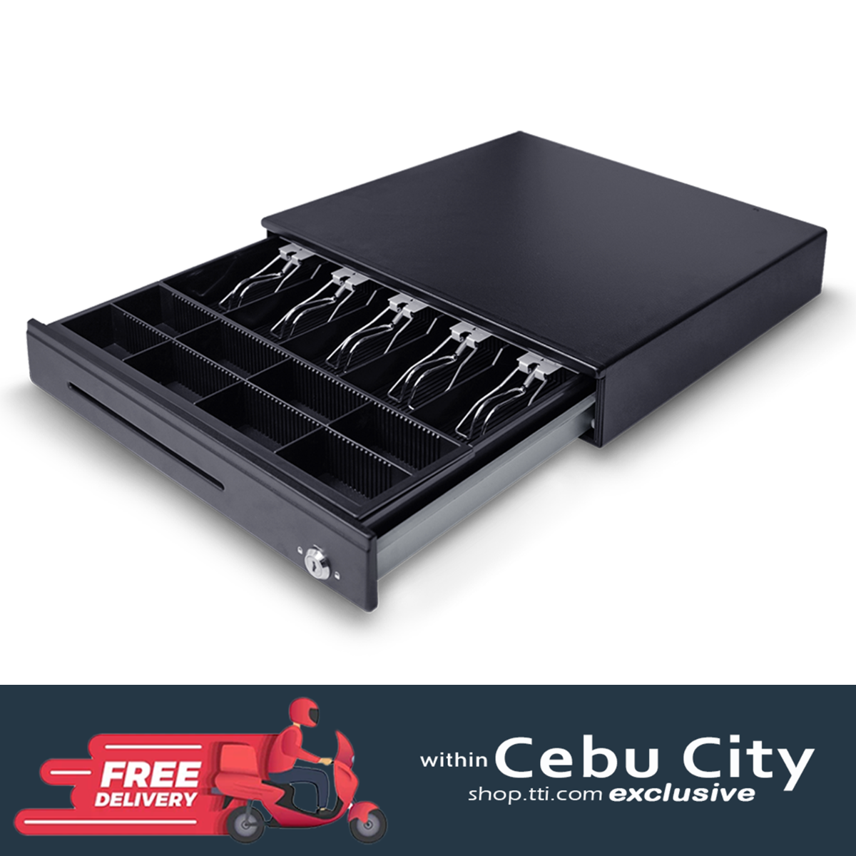 EC-LINE CD100IIA RJ-11 CASH DRAWER (BLACK)