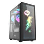 DARKFLASH DK210 ATX TOWER CASE W/ TEMPERED GLASS SIDE PANEL, PEN (GRAFFITI BLACK)