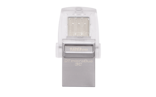KINGSTON DATA TRAVELLER 128GB DTDUO3C USB3.1 TYPE-C OTG FLASH DRIVE
