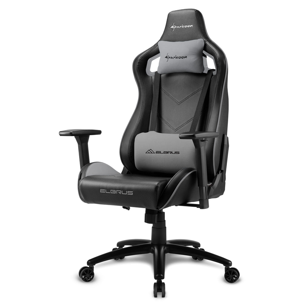 SHARKOON SKILLER ELBRUS 2 GAMING CHAIR W/ HEADREST & LUMBAR CUSHION (BLUE)