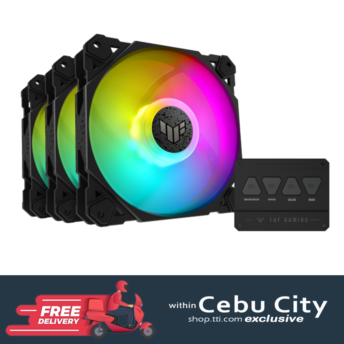 ASUS TUF GAMING TF120 ARGB FAN 3PACK (BLACK)
