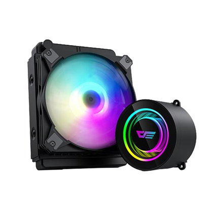 DARKFLASH TWISTER DX120 ARGB AIO 120MM LIQUID CPU COOLER (BLACK)