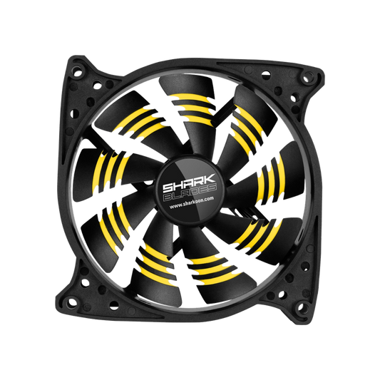 SHARKOON SHARK BLADES 120MM FAN (YELLOW)