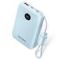 VENTION 10000MAH 22.5W POWERBANK (1XUSB-A, 2XUSB-C) W/ BUILT-IN USB-C CABLE-Blue