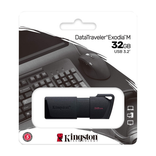 KINGSTON DATA TRAVELLER EXODIA M 32GB USB3.2 FLASH DRIVE BLACK