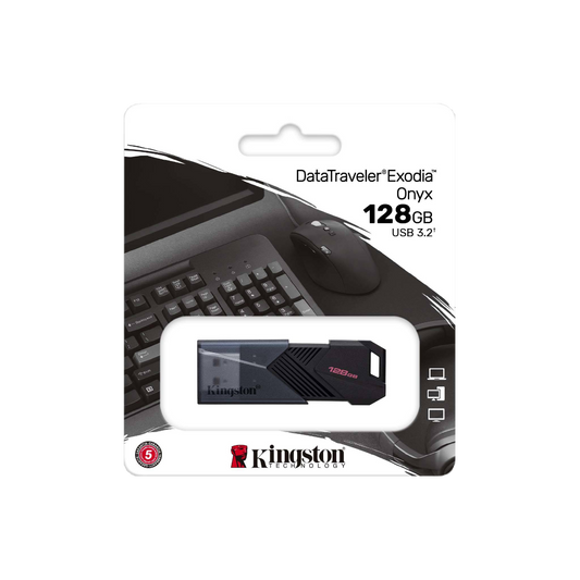 KINGSTON DATA TRAVELLER EXODIA ONYX 128GB USB3.2 FLASH DRIVE
