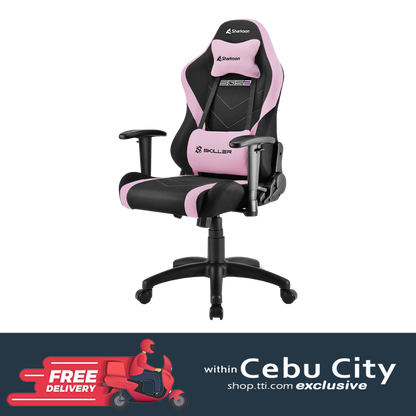 SHARKOON SKILLER SGS2 JR GAMING CHAIR W/ HEADREST & LUMBAR CUSHION (BLUE)