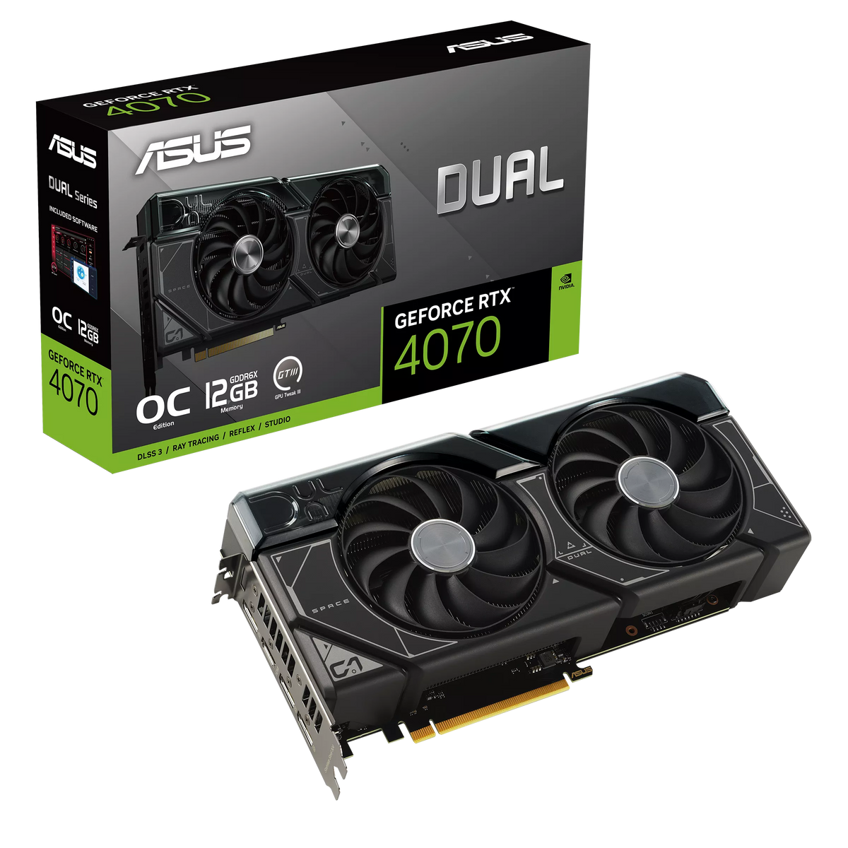 ASUS RTX 4070 12GB 192BIT GDDR6X DUAL-O12G (HDMI, 3XDP)