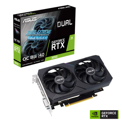 ASUS RTX 3050 8GB 128BIT GDDR6 DUAL-O8G-V2 (DVI, HDMI, DP)