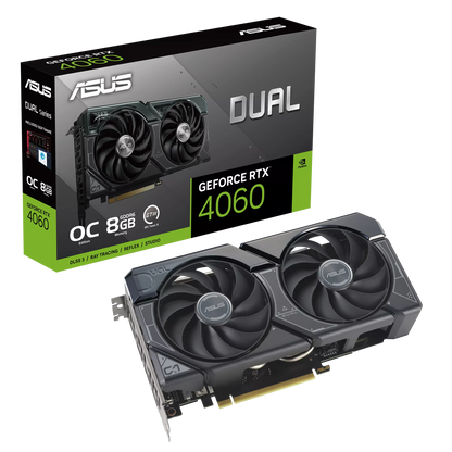 ASUS RTX 4060 8GB 128BIT GDDR6 DUAL-O8G (HDMI, 3XDP)