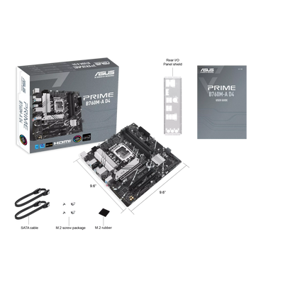 ASUS PRIME B760M-A 4DDR4 2XM.2 MOTHERBOARD (HDMI, DP)