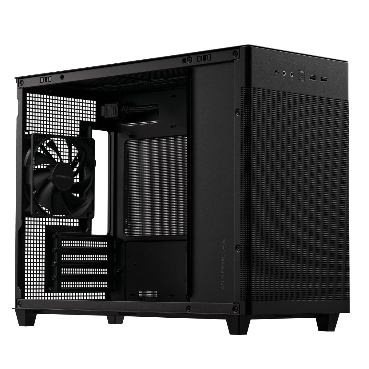 ASUS PRIME AP201 MICROATX MESH CASE W/ 1FAN (BLACK)