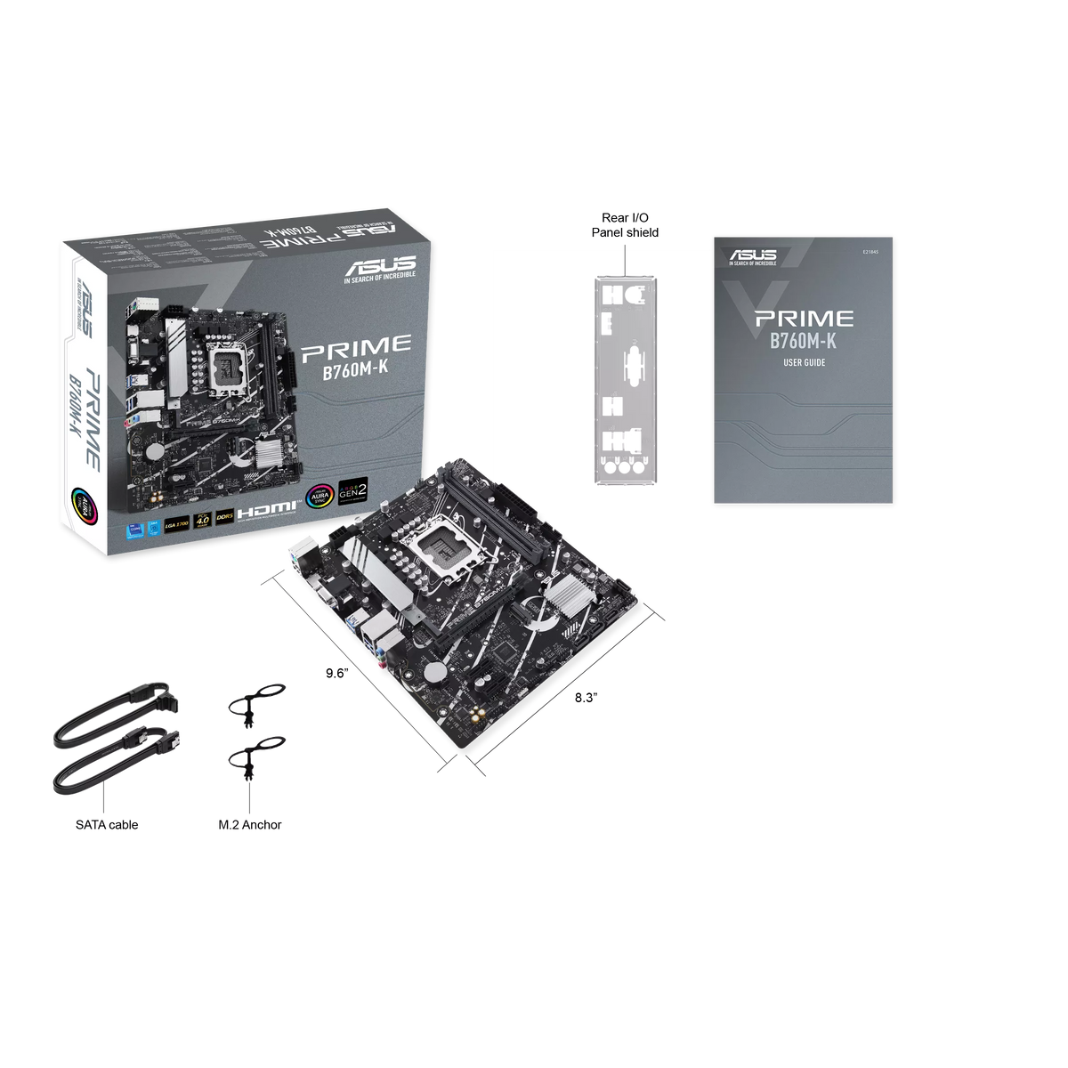 ASUS PRIME B760M-K 2DDR5 2XM.2 MOTHERBOARD (DB15, HDMI)