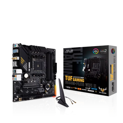 ASUS TUF B550M-PLUS WIFI II 4DDR4 2XM.2 MOTHERBOARD (HDMI, DP) WIFI+BT