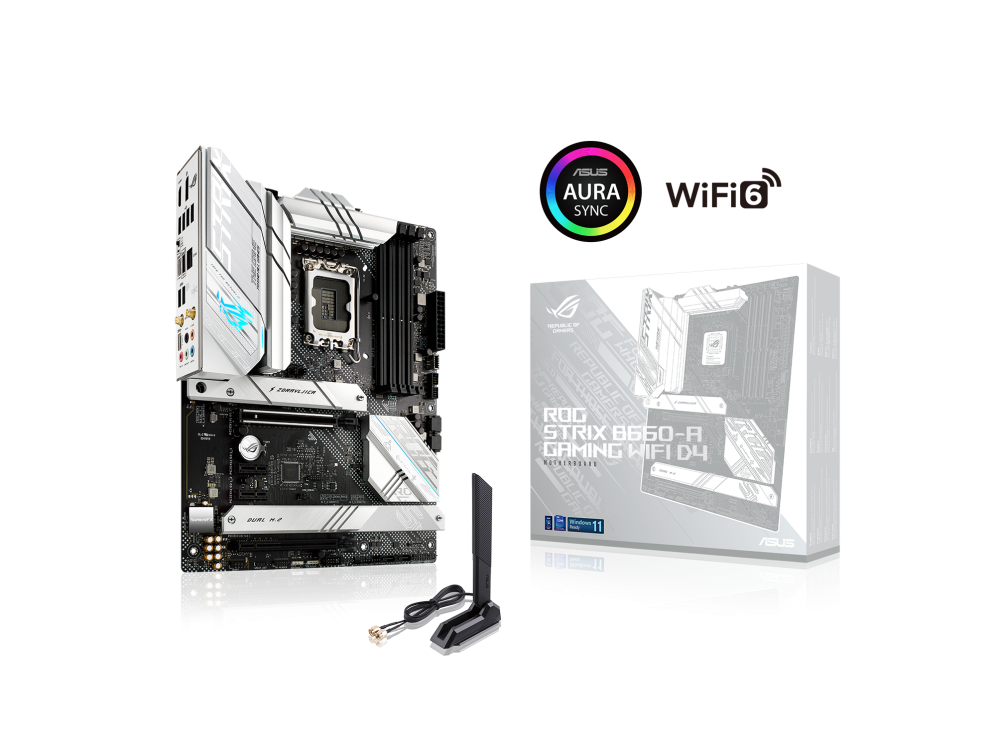 ASUS ROG STRIX B660-A GAMING WIFI 4DDR4 3XM.2 MOTHERBOARD (HDMI, DP) WIFI+BT