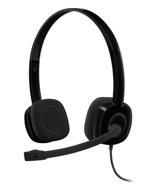 LOGITECH H151 STEREO HEADSET (BLACK)