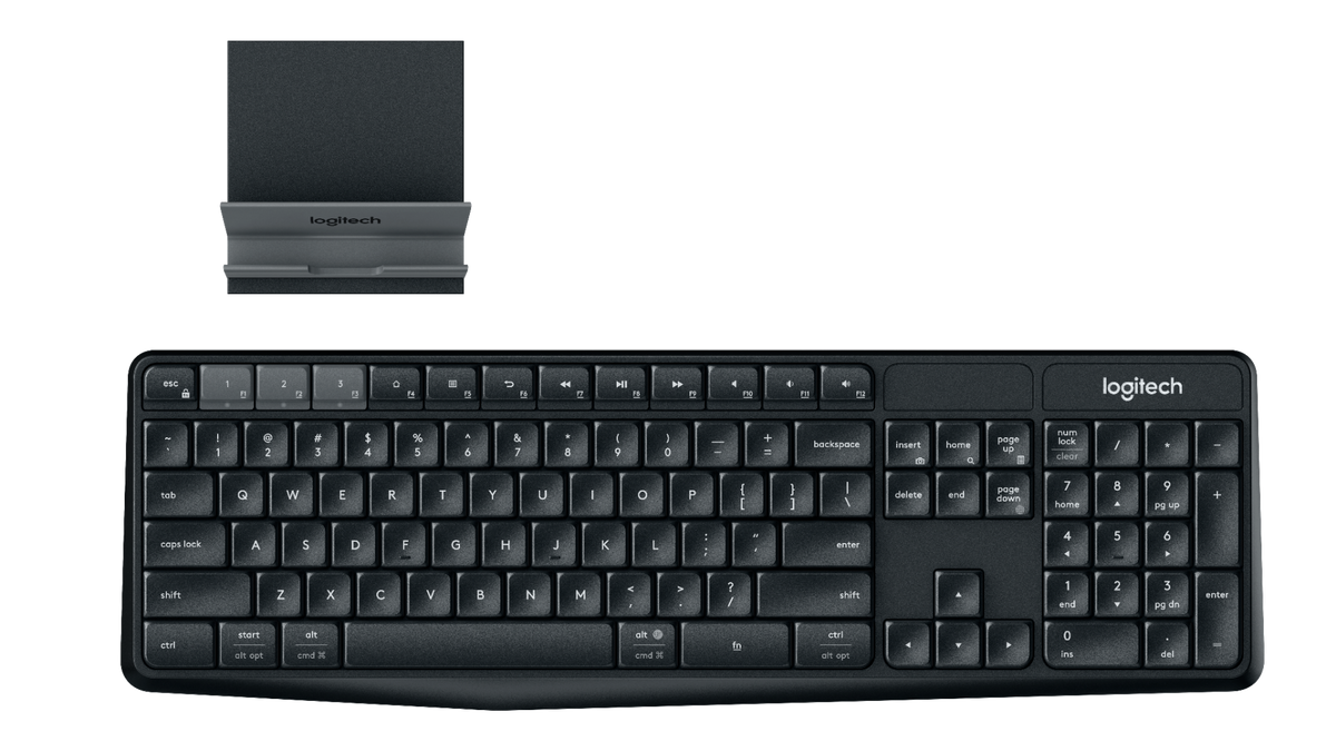 LOGITECH BLUETOOTH MULTI-DEVICE FULL-SIZE KEYBOARD K375S (BLACK)