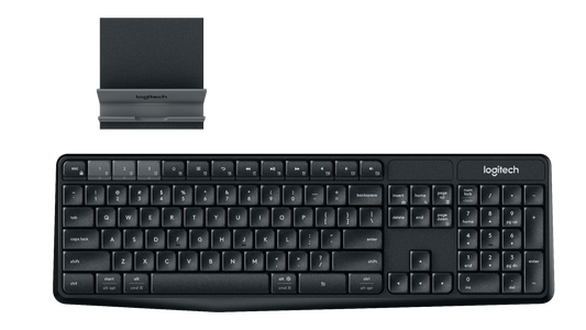 LOGITECH BLUETOOTH MULTI-DEVICE FULL-SIZE KEYBOARD K375S (BLACK)