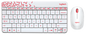 LOGITECH WIRELESS KEYBOARD + MOUSE MK240 (WHITE)