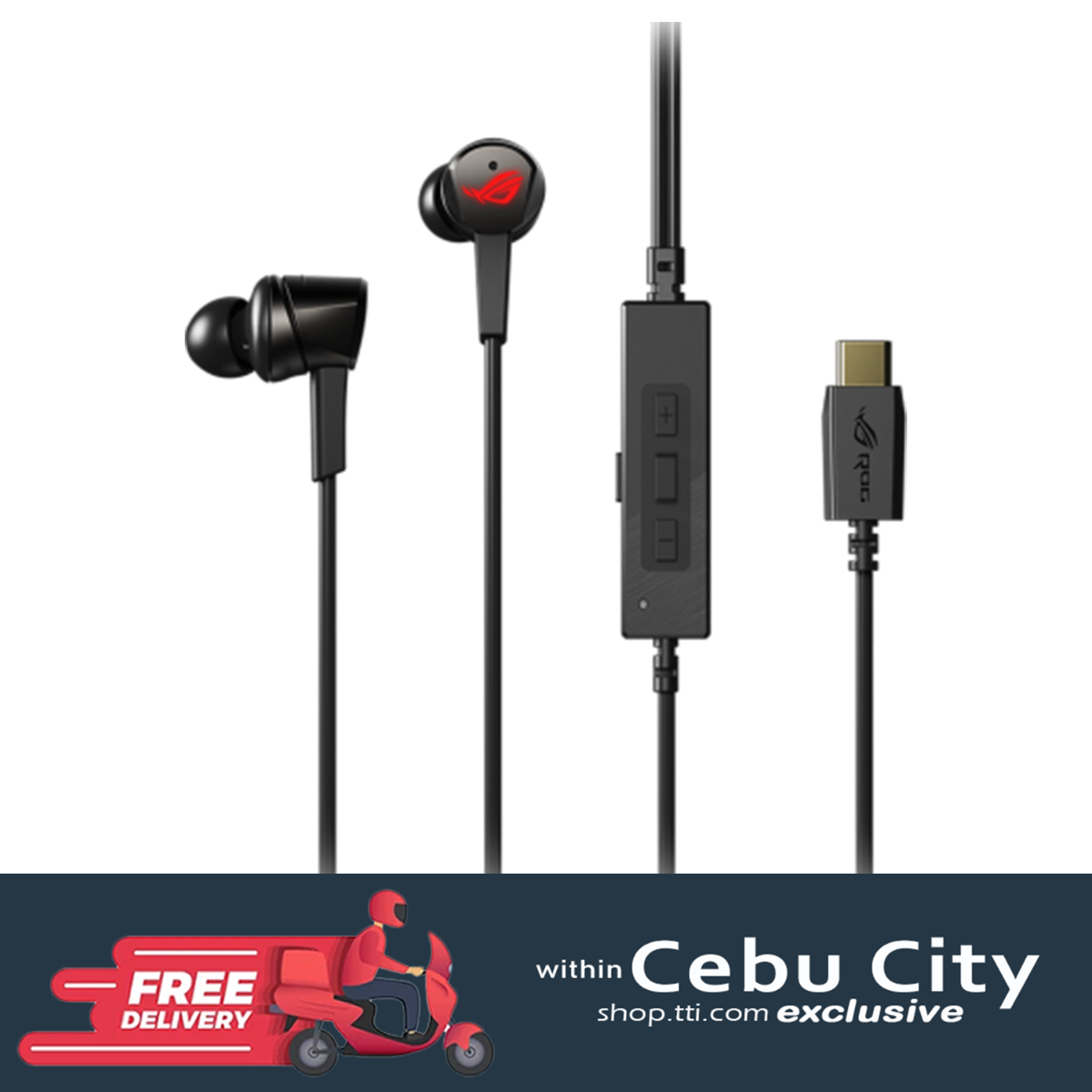 ASUS ROG CETRA IN-EAR GAMING EARPHONES (USB-C) W/ ANC