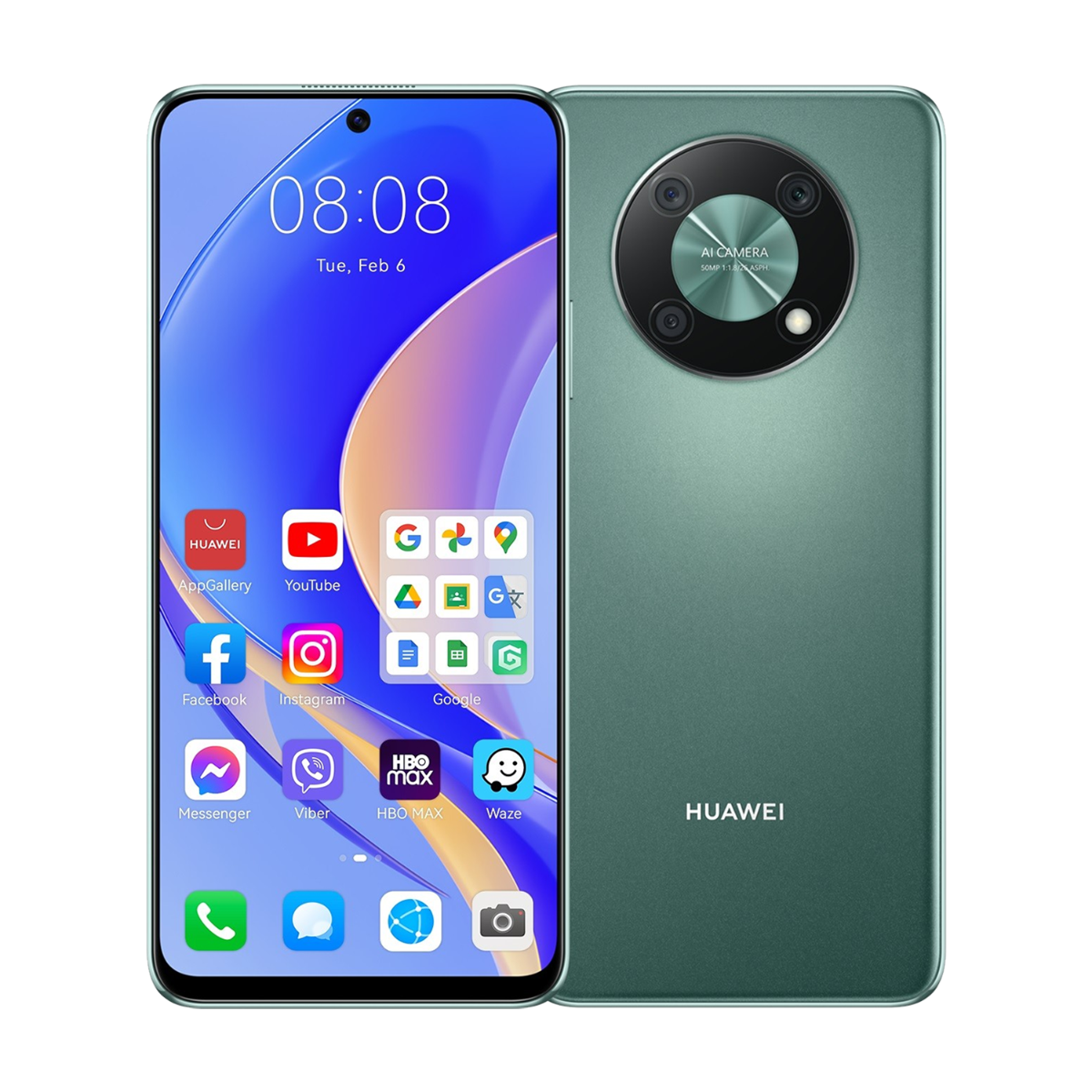 HUAWEI NOVA Y90 8GB/128GB MOBILE PHONE (GREEN)