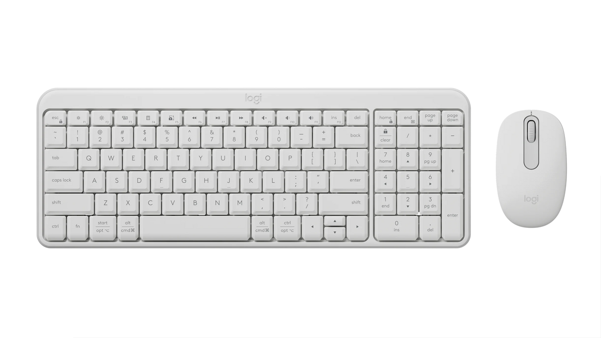 LOGITECH WIRELESS BLUETOOTH KEYBOARD + MOUSE MK250 (White)