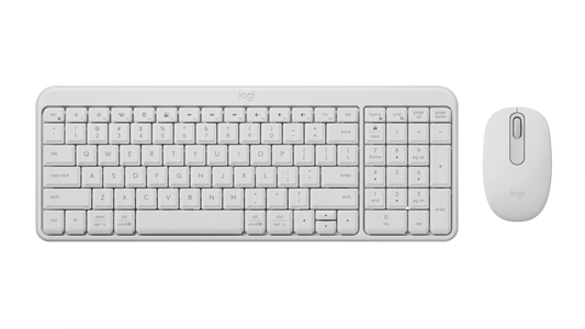 LOGITECH WIRELESS BLUETOOTH KEYBOARD + MOUSE MK250 (White)