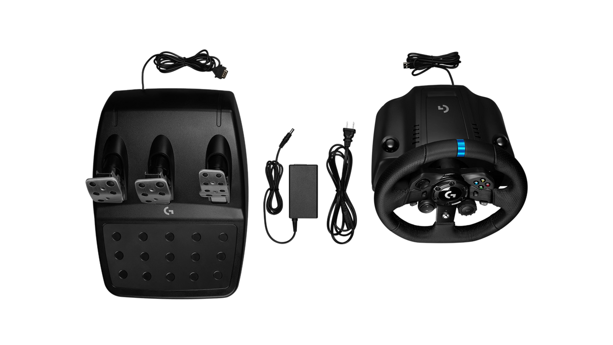 LOGITECH G923 RACING WHEEL AND PEDALS